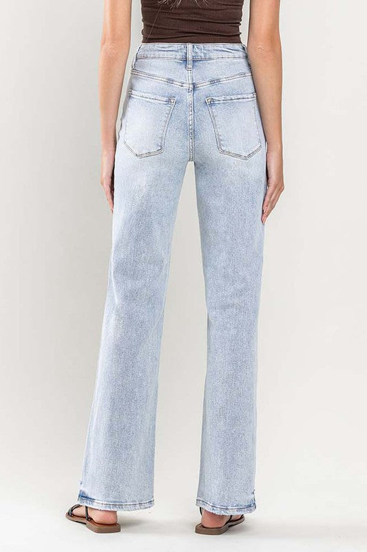 90s Vintage Super High Rise Flare Jeans (Shipping Only)