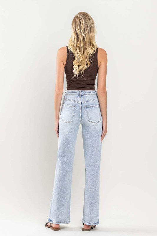 90s Vintage Super High Rise Flare Jeans (Shipping Only)