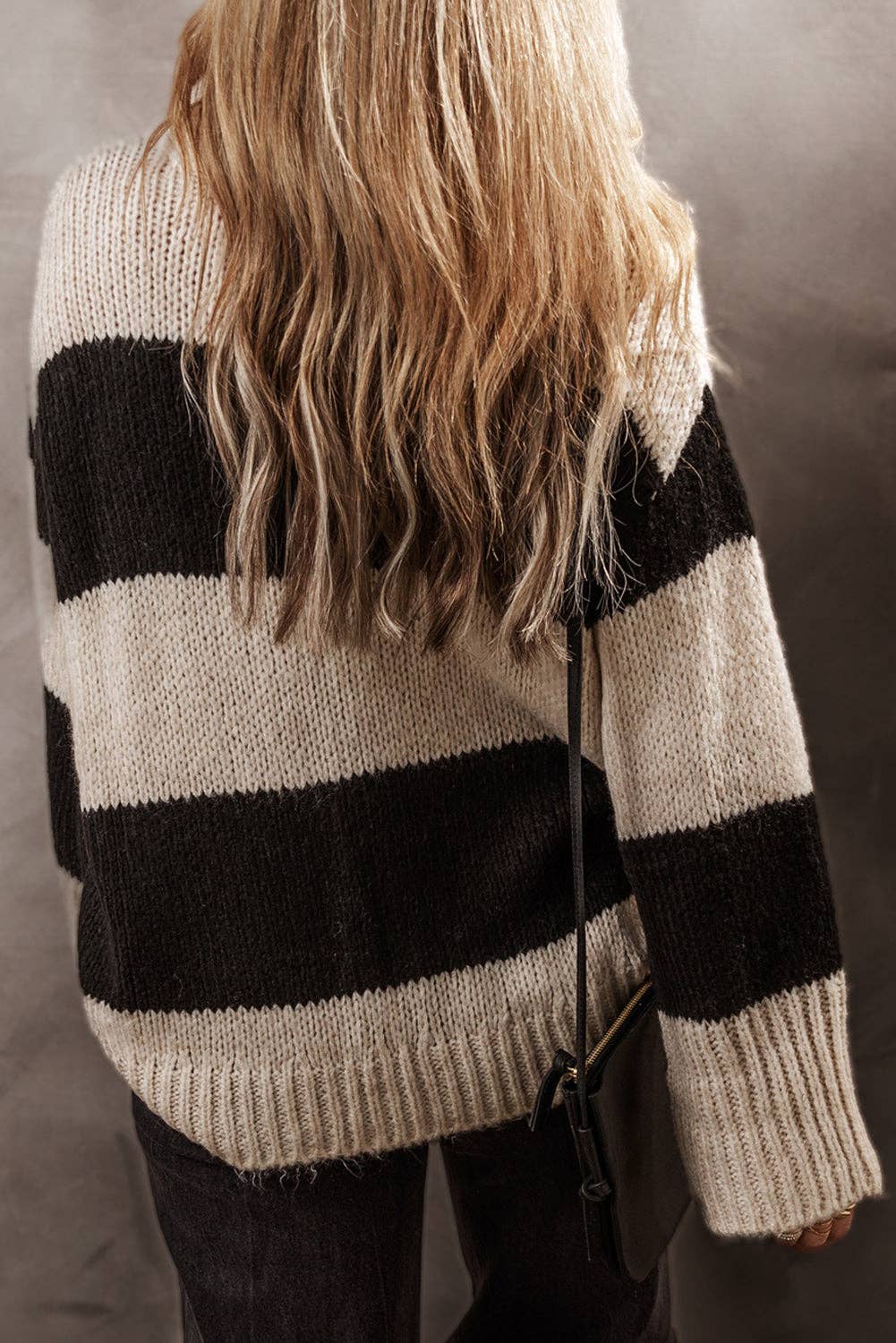 Chunky Striped Loose Pullover Sweater