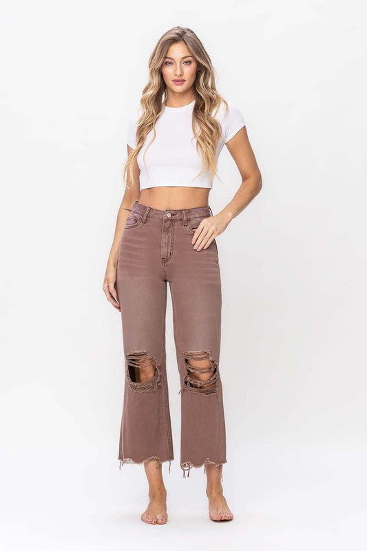 90's Vintage Crop Flare Jean (Shipping Only)