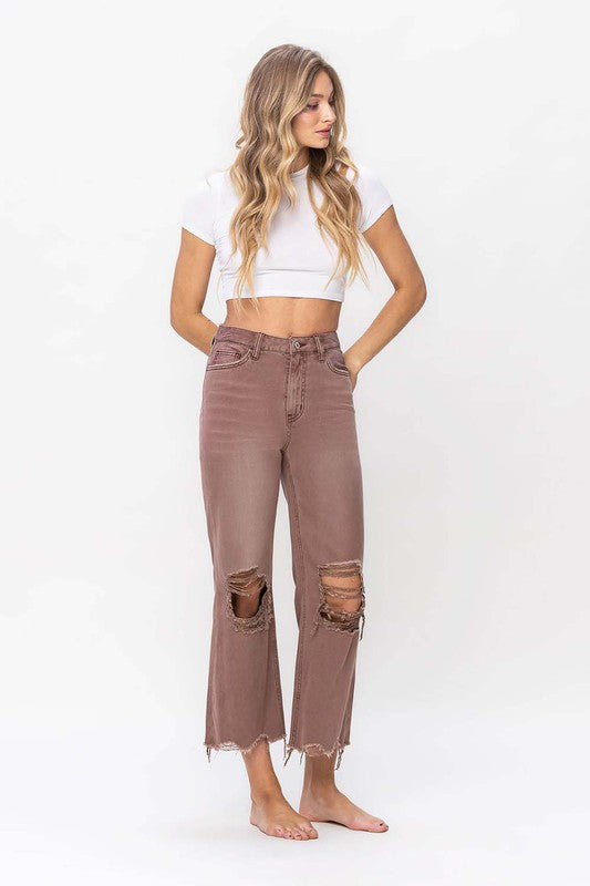 90's Vintage Crop Flare Jean (Shipping Only)