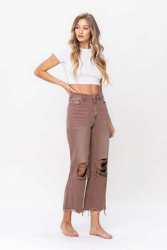 90's Vintage Crop Flare Jean (Shipping Only)