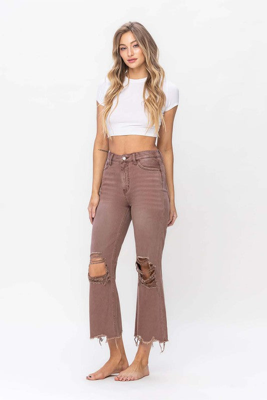 90's Vintage Crop Flare Jean (Shipping Only)