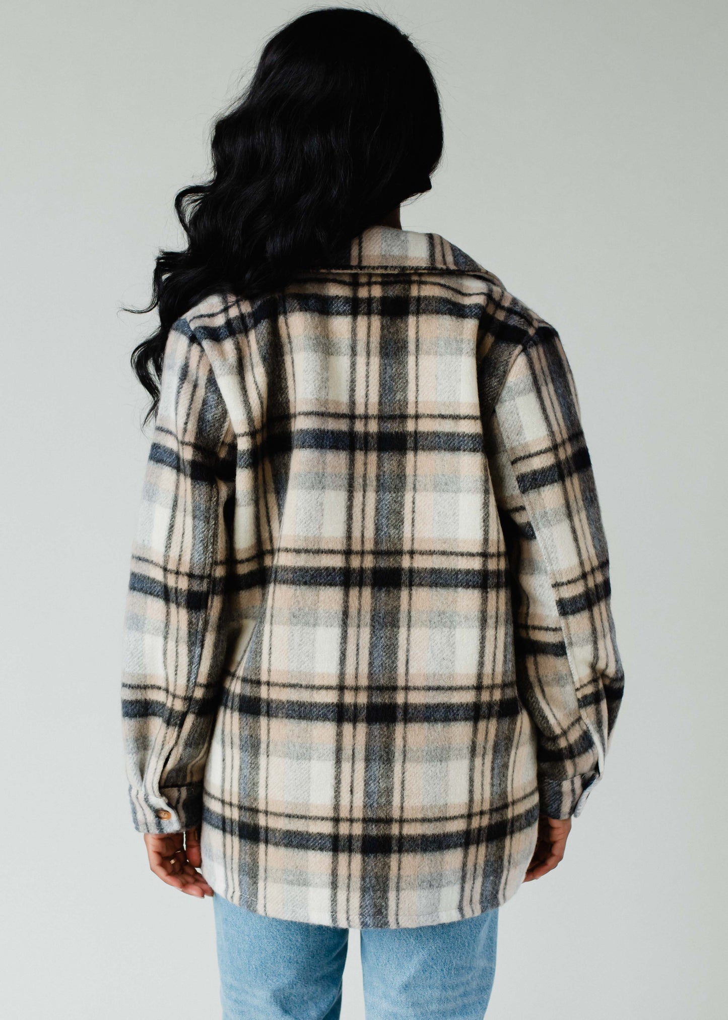 THE Neutral Plaid Jacket