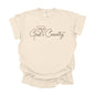 God's Country State Outline Ivory Tee