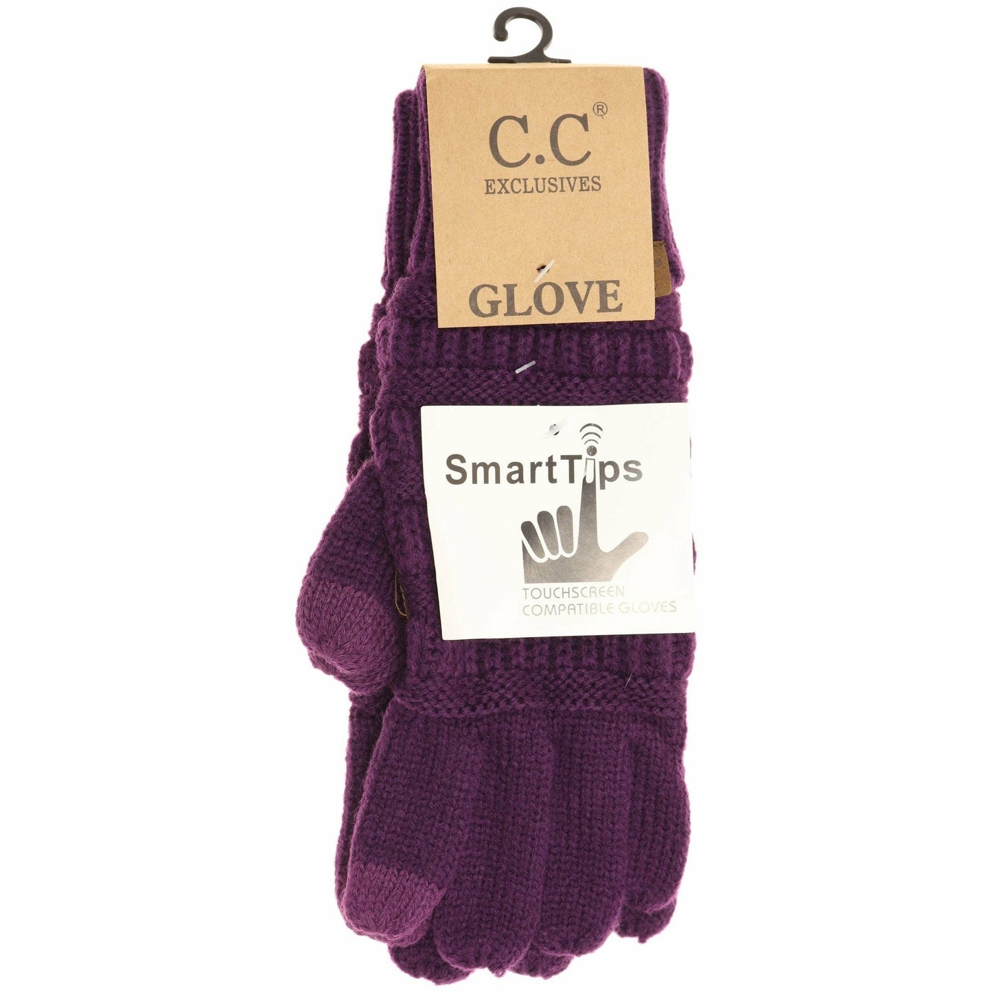 Solid Cable Knit CC Gloves G20