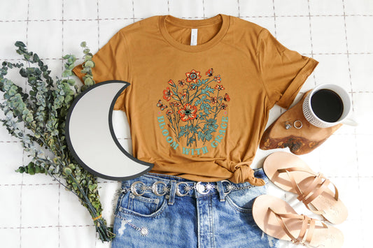 Bloom With Grace Toast Tee