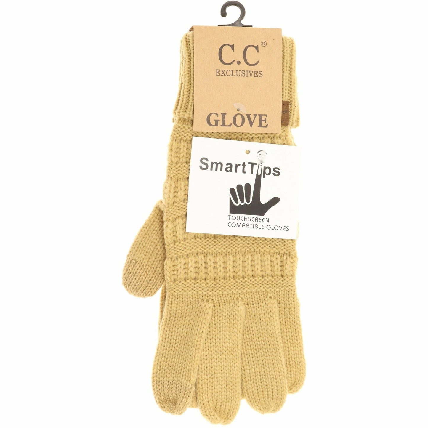 Solid Cable Knit CC Gloves G20