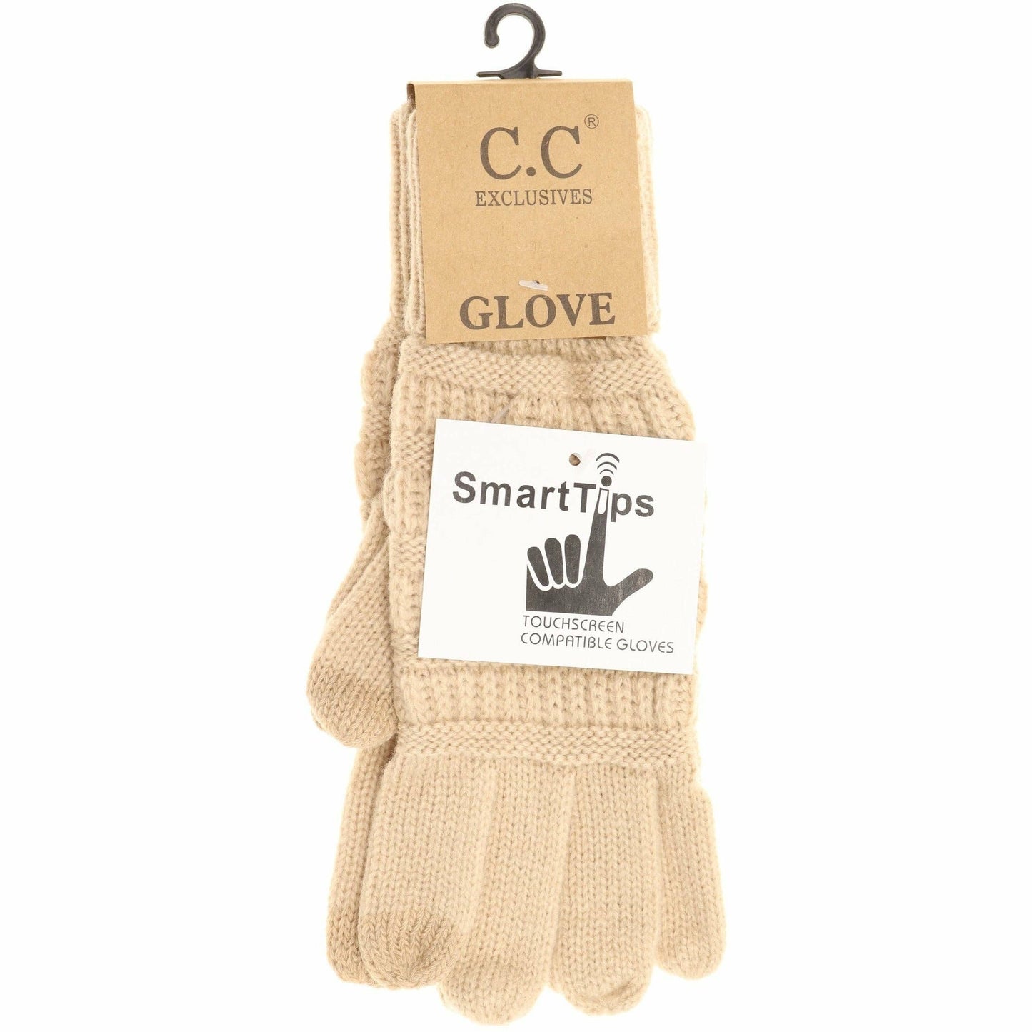 Solid Cable Knit CC Gloves G20