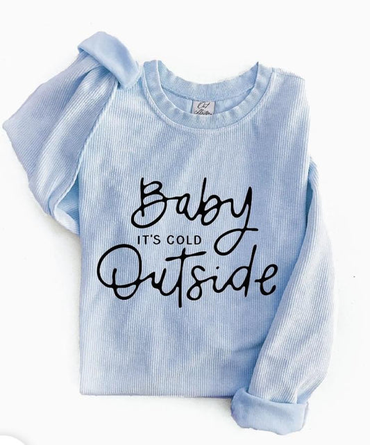 Baby it’s Cold Outside Thermal Vintage Pullover