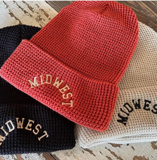 Midwest Beanie - Brick Red