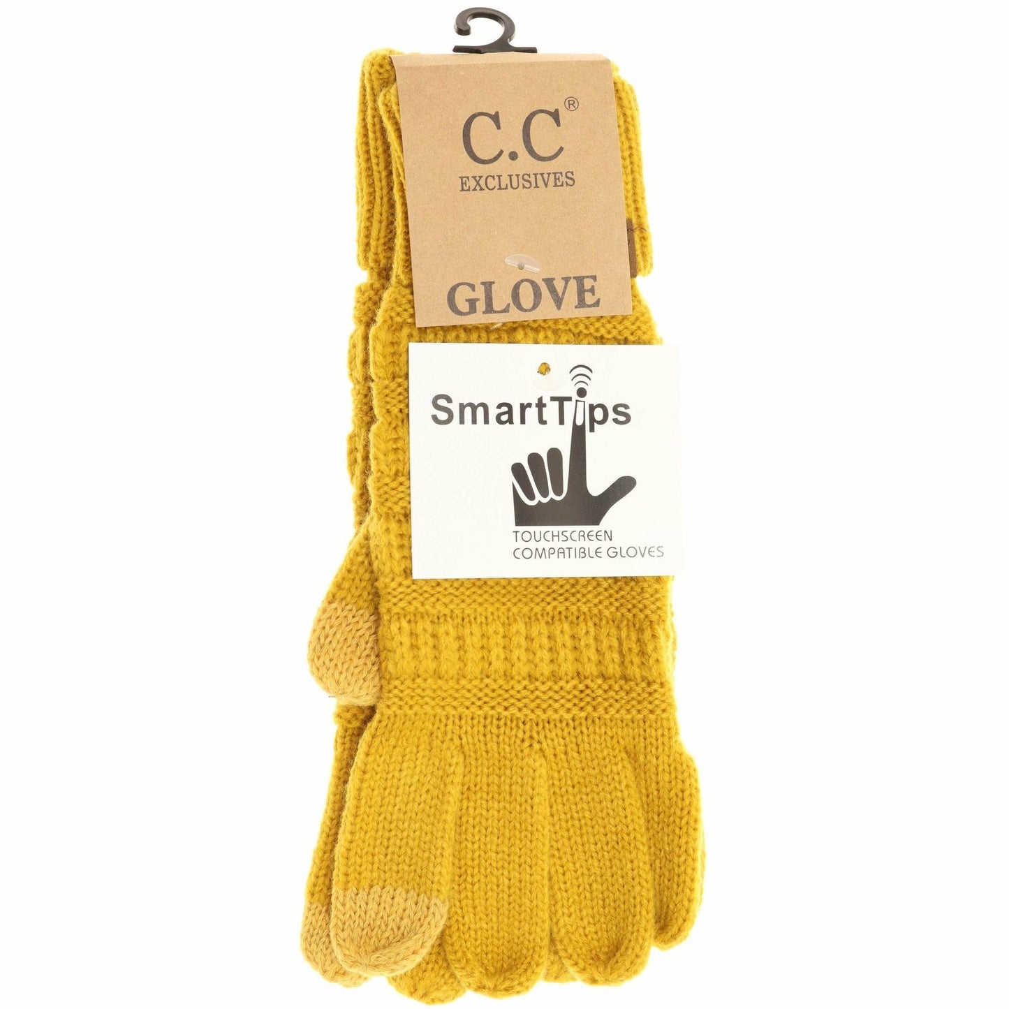 Solid Cable Knit CC Gloves G20