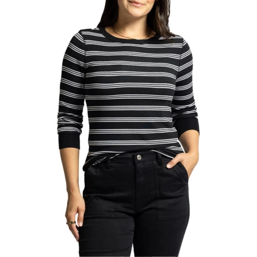 Stacy Top - B/W Striped