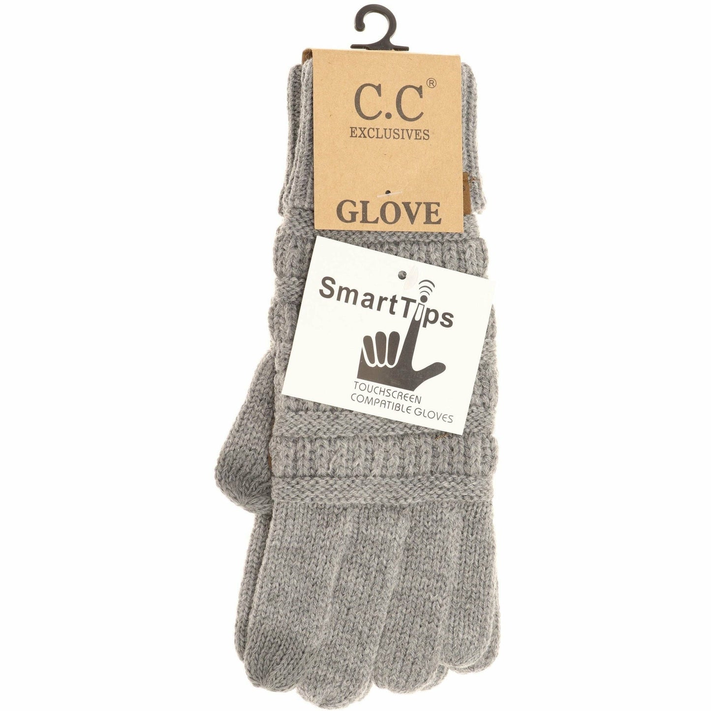 Solid Cable Knit CC Gloves G20