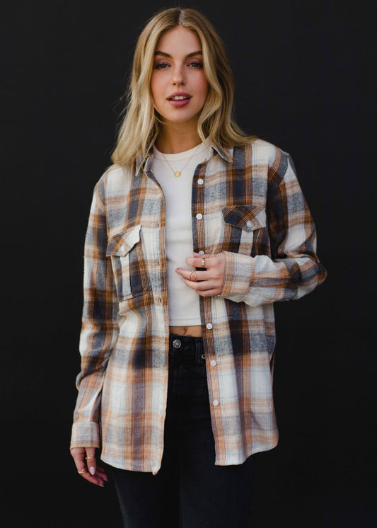 Bleached Plaid Flannel