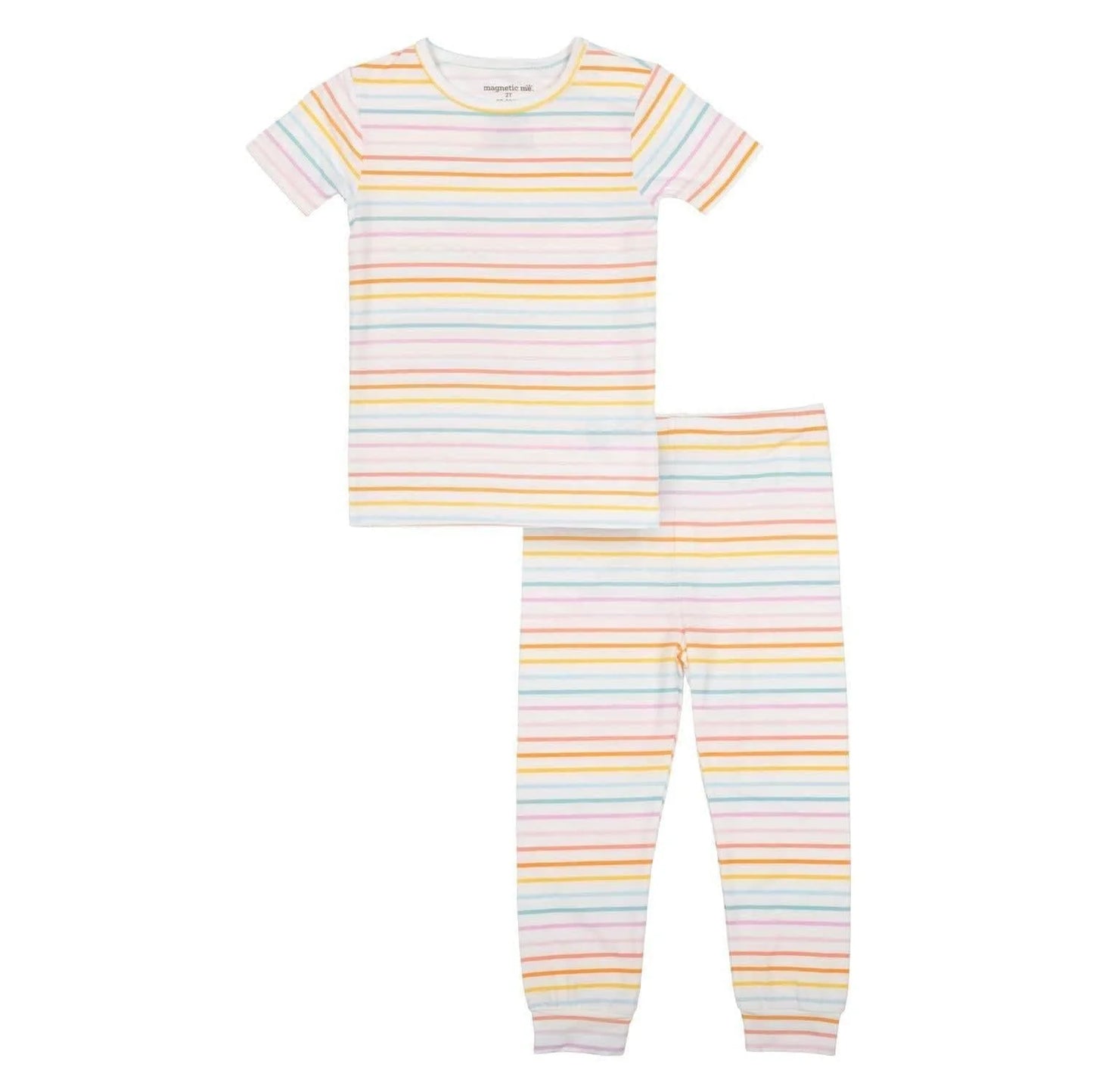 Magnetic Me - Short Sleeve Pajamas (Candy Stripe)