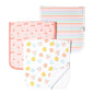 Cheery Copper Pearl Burp Cloths