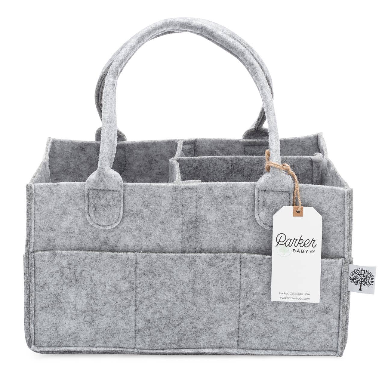 Diaper Caddy in Gray: Regular (13 x 9 x 7")