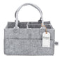 Diaper Caddy in Gray: Regular (13 x 9 x 7")